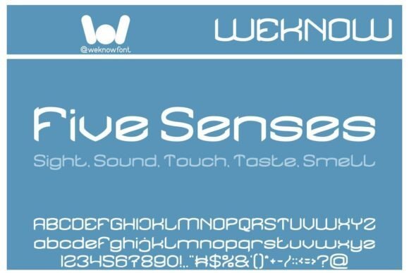 Five Senses Font - Featured Image