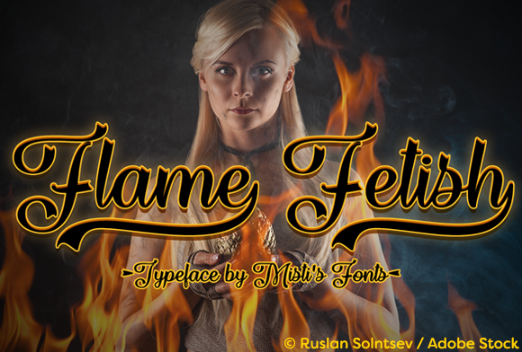 Flame Fetish Font - Featured Image