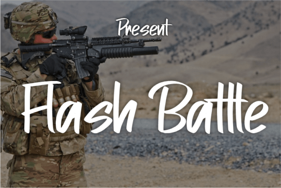 Flash Battle Font - Featured Image