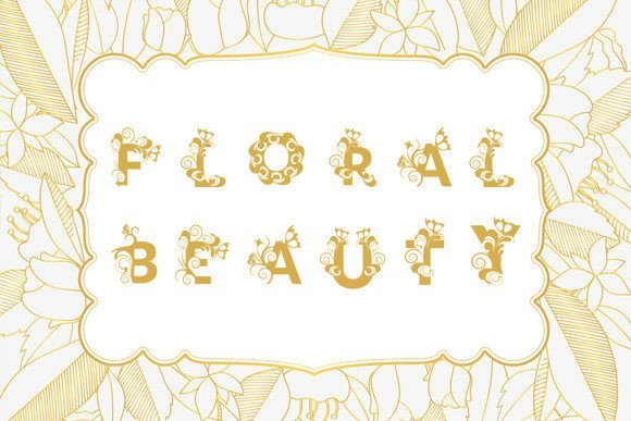 Floral Beauty Font - Featured Image