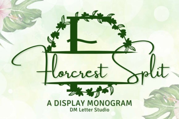 Florcrest Split Monogram Font - Featured Image