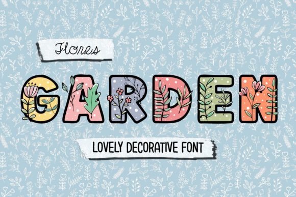Flores Garden Font - Featured Image