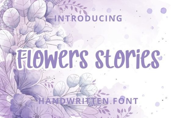 Flower Stories Font - Featured Image