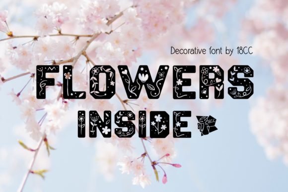 Flowers Inside Font - Featured Image