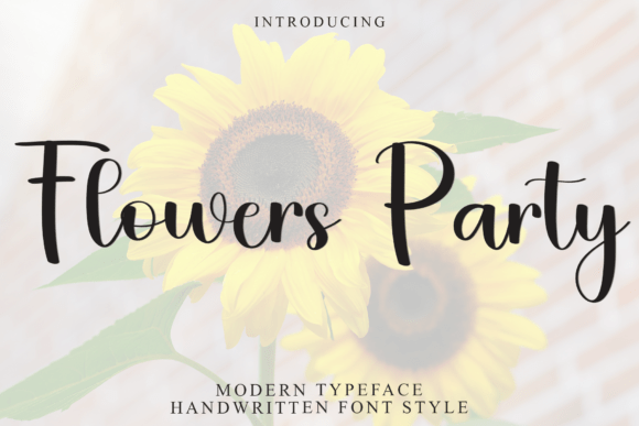 Flowers Party Font - Featured Image