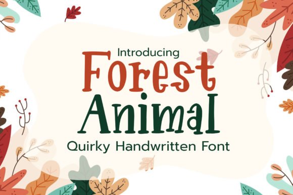 Forest Animal Font - Featured Image