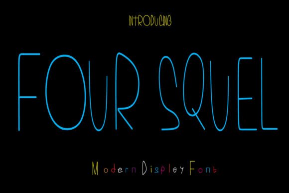 Four Squel Font - Featured Image