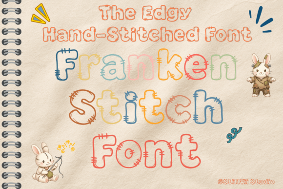 Frankenstitch Font - Featured Image