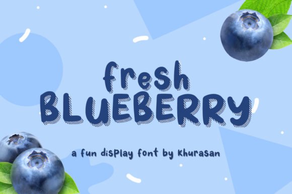 Fresh Blueberry Font - Featured Image