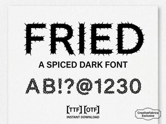 Fried Font - Featured Image