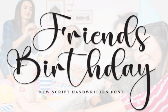 Friends Birthday Font - Featured Image