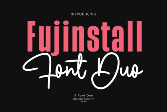 Fujinstall Font Duo Font - Featured Image