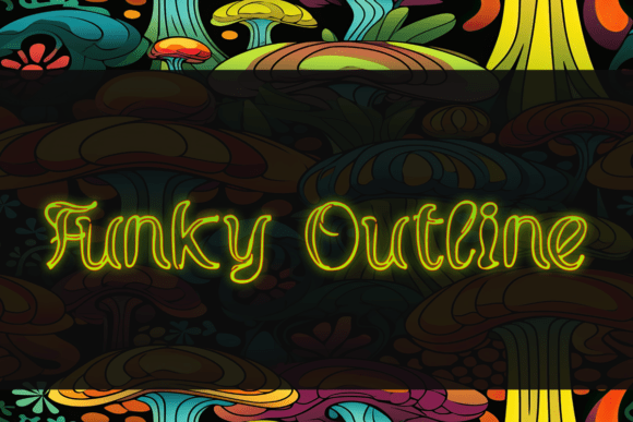 Funky Outline Font - Featured Image