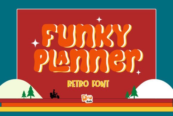 Funky Planner Font - Featured Image