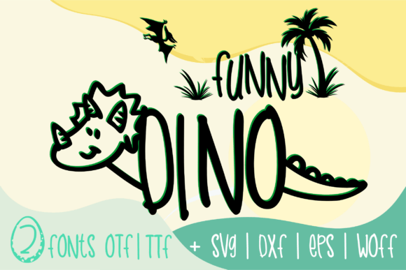 Funny Dino Font - Featured Image