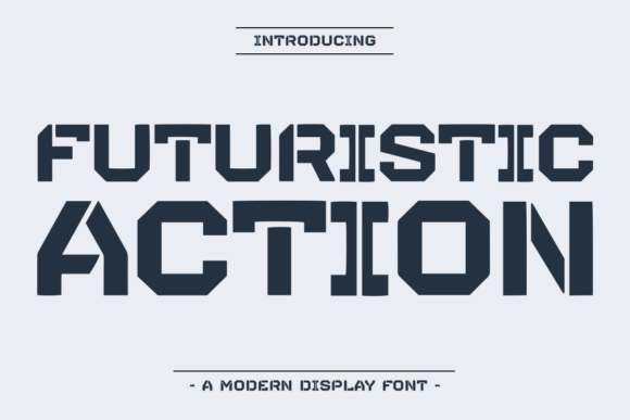 Futuristic Action Font - Featured Image