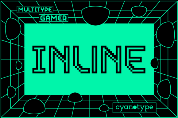 Gamer Inline Font - Featured Image