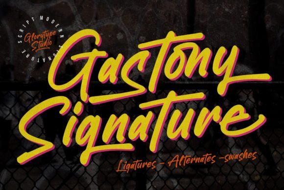 Gastony Signature Font - Featured Image