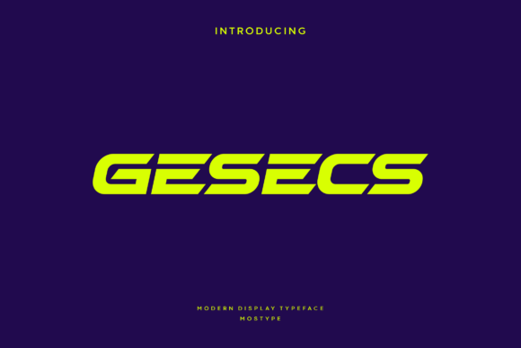 Gesecs Font - Featured Image