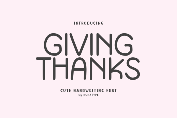 Giving Thanks Font - Featured Image