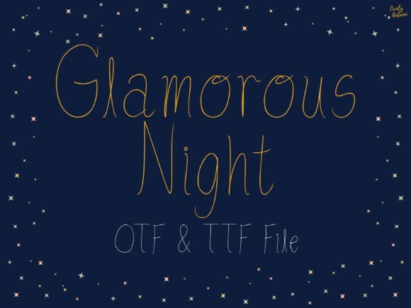 Glamorous Night Font - Featured Image