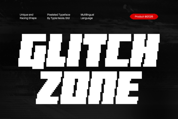Glitch Zone Font - Featured Image