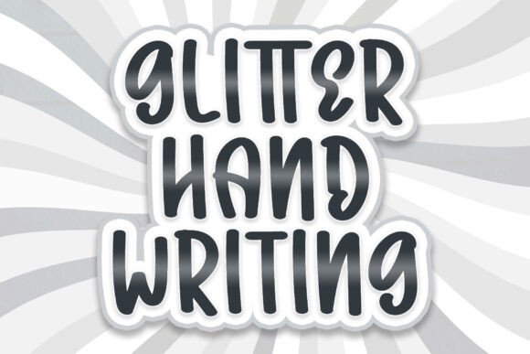Glitter Handwriting Font - Featured Image