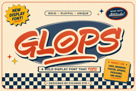 Glops Font - Featured Image