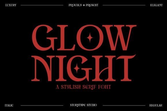Glow Night Font - Featured Image