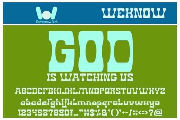 God is Watching Us Font - Featured Image