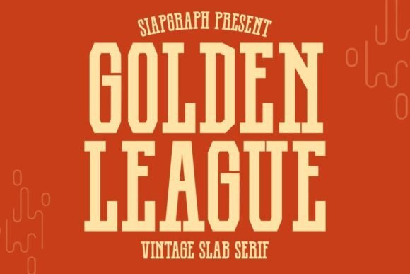 Golden League Font - Featured Image