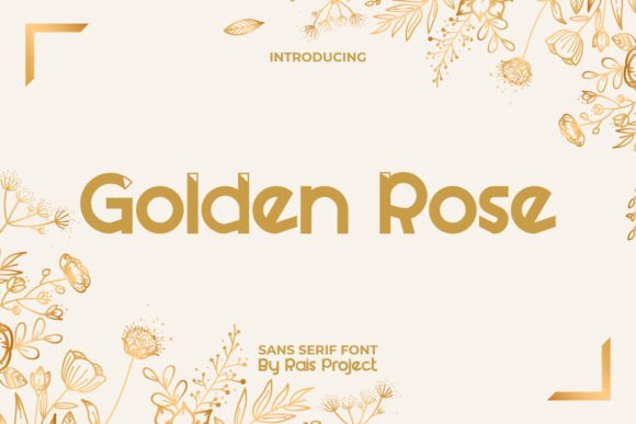 Golden Rose Font - Featured Image
