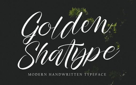 Golden Shatype Font - Featured Image
