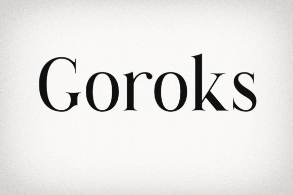 Goroks Font - Featured Image
