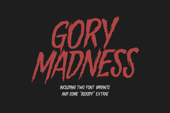 Gory Madness Font - Featured Image