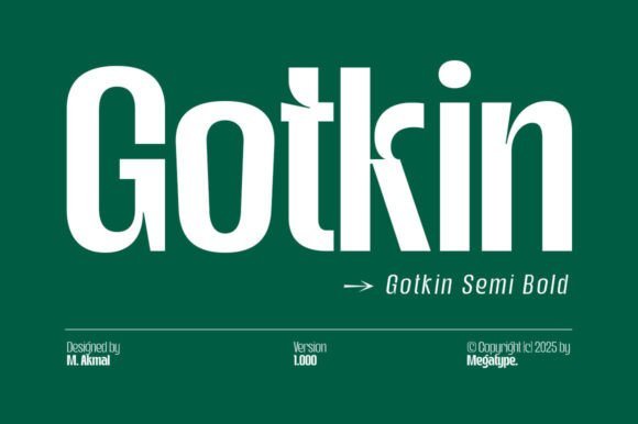 Gotkin Semi Bold Font - Featured Image