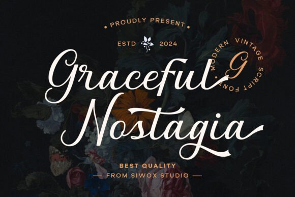 Graceful Nostagia Font - Featured Image