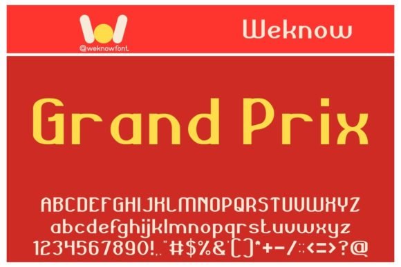Grand Prix Font - Featured Image
