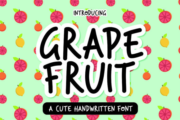 Grape Fruit Font - Featured Image