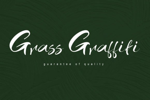 Grass Graffiti Font - Featured Image