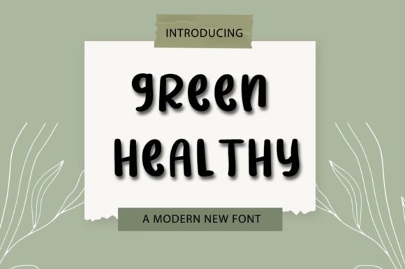 Green Healthy Font - Featured Image