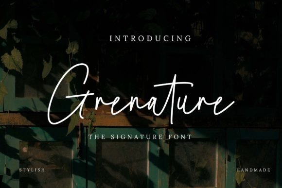Grenature Font - Featured Image