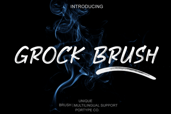 Grock Brush Font - Featured Image