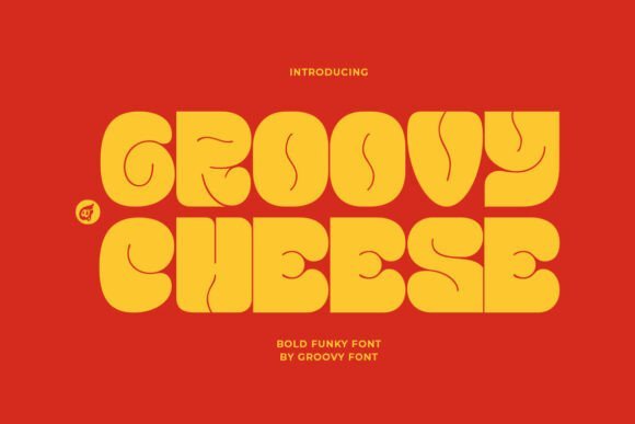 Groovy Cheese Font - Featured Image