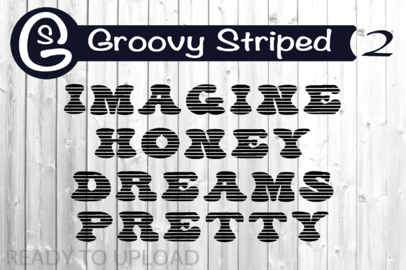 Groovy Striped Font - Featured Image