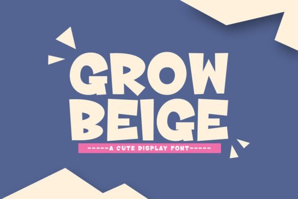 Grow Beige Font - Featured Image