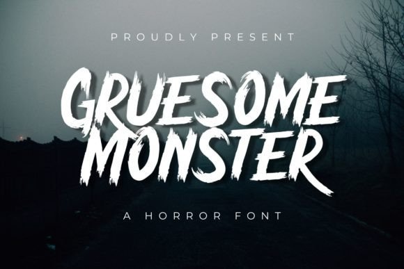 Gruesome Monster Font - Featured Image