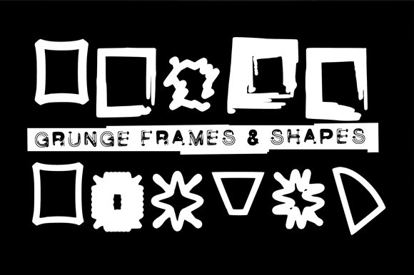 Grunge Frames Font - Featured Image