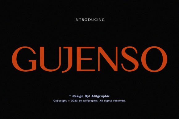 Gujenso Font - Featured Image