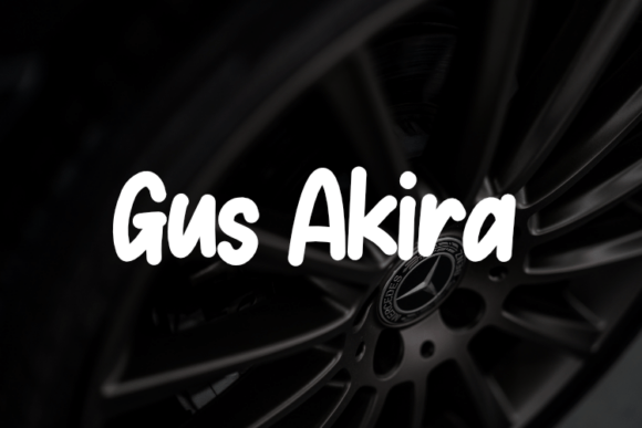 Gus Akira Font - Featured Image